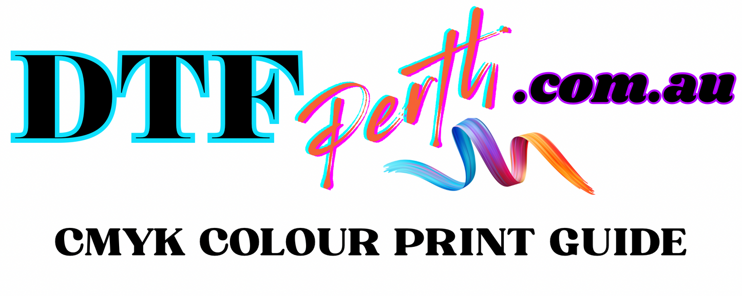 CMYK Colour Chart DTF